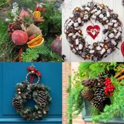 Pine Cones - Pack Of 4 -Green Plant Corner pine cone wreaths