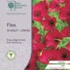 Flax Scarlet - Seed 2 Flax Scarlet - Seed -Green Plant Corner rhs flax